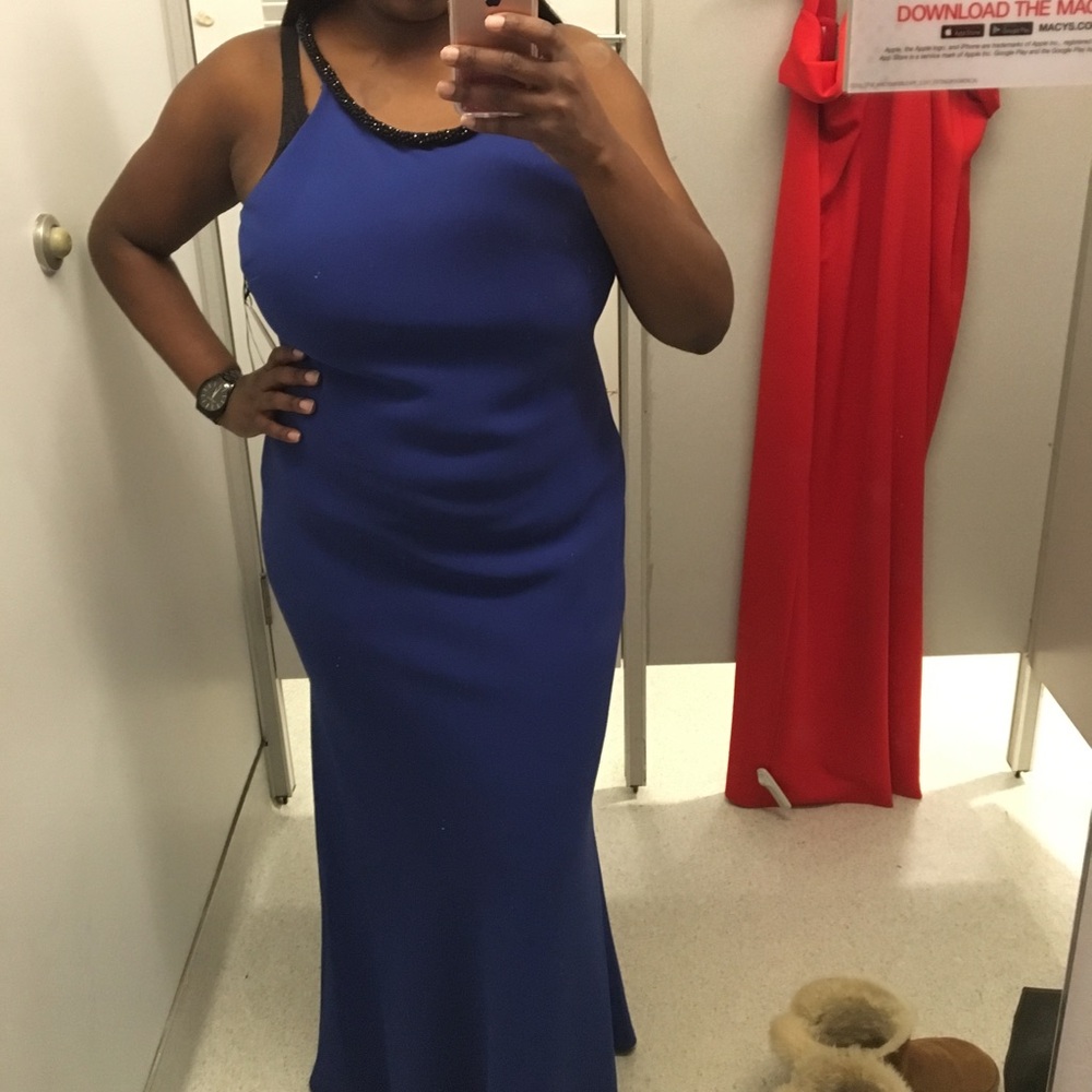 Elegant Blue Evening Dress